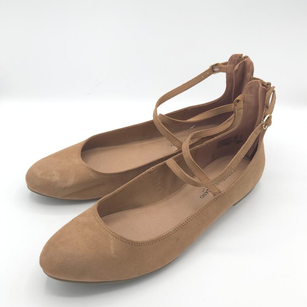 Christian Siriano Annalise ballet flats Women's Size 11 Tan Suede